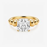 CZ Metallic Sphere Ring