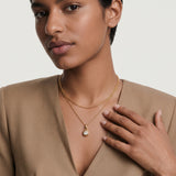 CZ Bezel Pendant Necklace