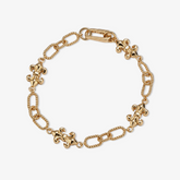 Rope Link Bow Chain Bracelet