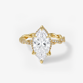 CZ Marquise Full-Pave Ring