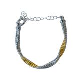 925 Italian Silver Bracelet Twisted wrapped wave treasure heart tube bracelet,15+5 cm