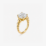 CZ Metallic Sphere Ring