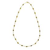 925 Italian Silver Necklace 035 Cross-shaped Melon Seed Necklace 55CM