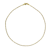 925 Italian Silver Necklace Two-color woven necklace 40CM