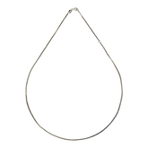 925 Italian Silver Necklace 1.6 Hollow Mirror Box Necklace 45CM