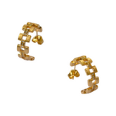 925 Italian Silver Earring Hollow watch earrings