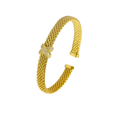 925 Italian Silver Bangle 7.2M flat explosive letter X bracelet