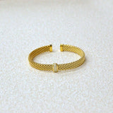 925 Italian Silver Bangle 7.2M flat explosion double-row vertical zirconium bracelet