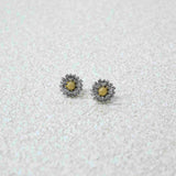 925 Italian Silver Earring Small bellis perennis color-separated earrings