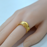 Old Money Wire-Inlaid Open Ring