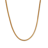 925 Silver-Plated 18K Gold Italian Ripple Collarbone Chain