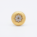 925 Silver Plated 18K Gold Italian Solara Starburst Stud Earrings