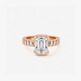 CZ Emerald Full-Pave Statement Ring
