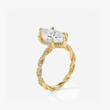 CZ Marquise Full-Pave Ring