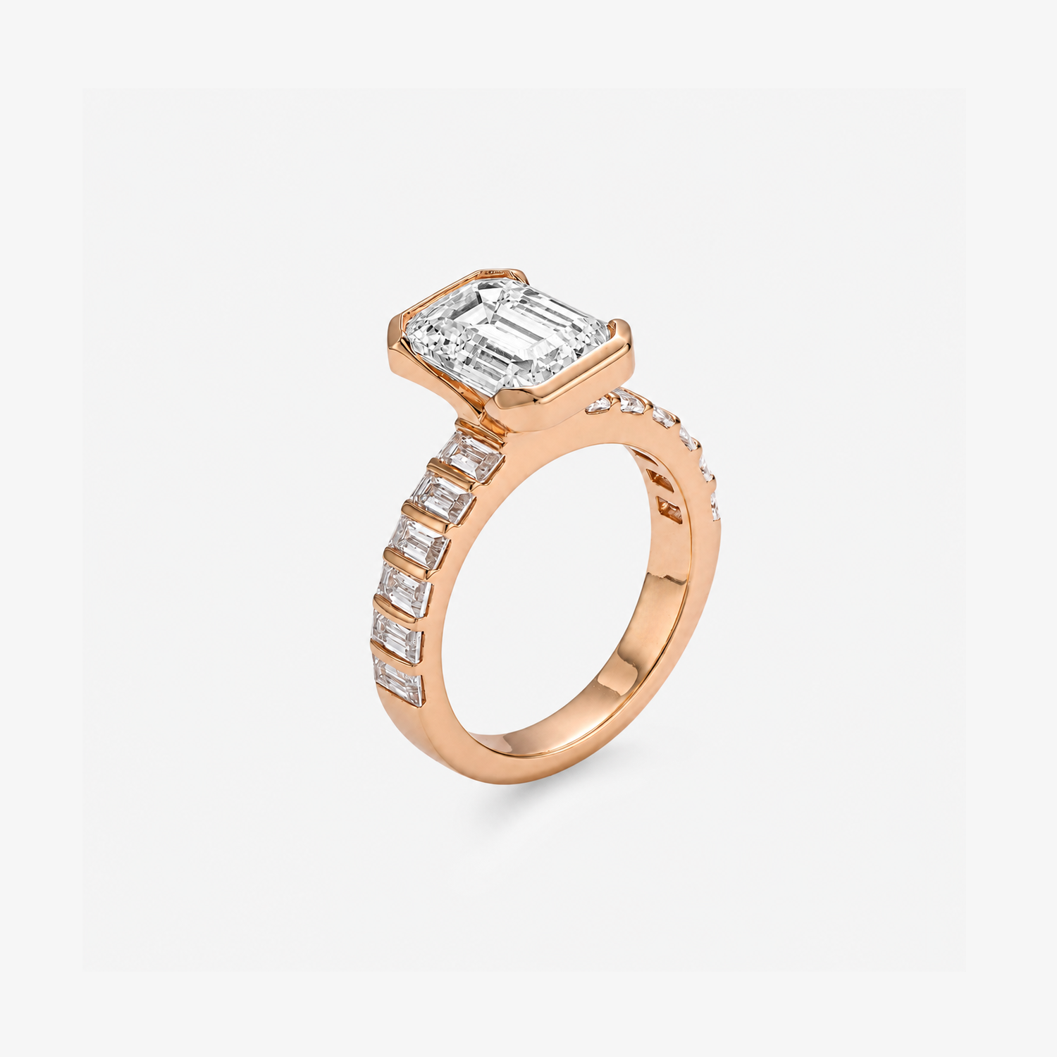 CZ Emerald Full-Pave Statement Ring
