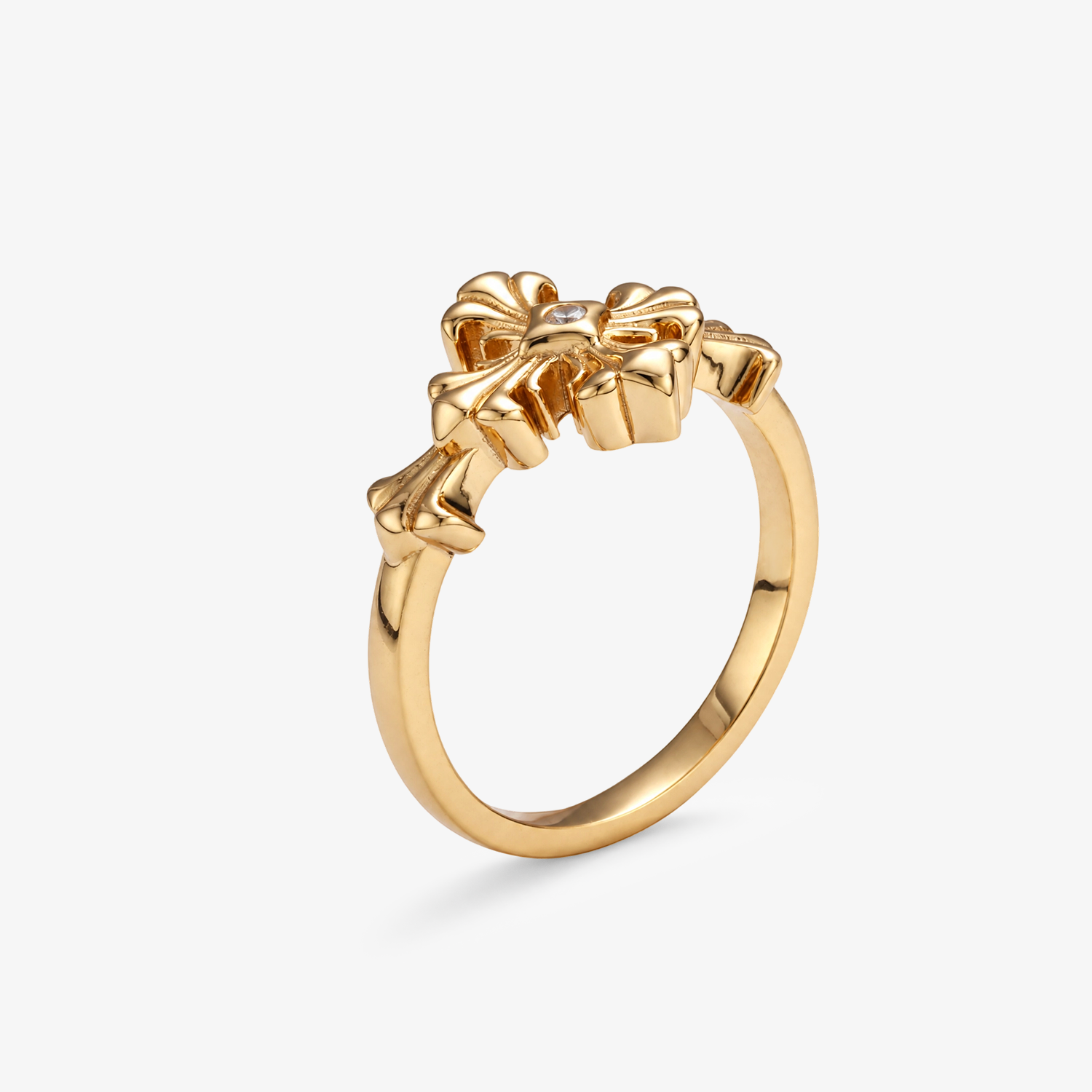 CZ Fleur-de-Lis Statement Ring