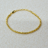 925 Italian Silver Bracelet 2.5 Mirror Small Round Hug Bracelet 16+3cm
