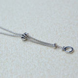 925 Italian Silver Necklace 2.0 small round enamel necklace 80CM