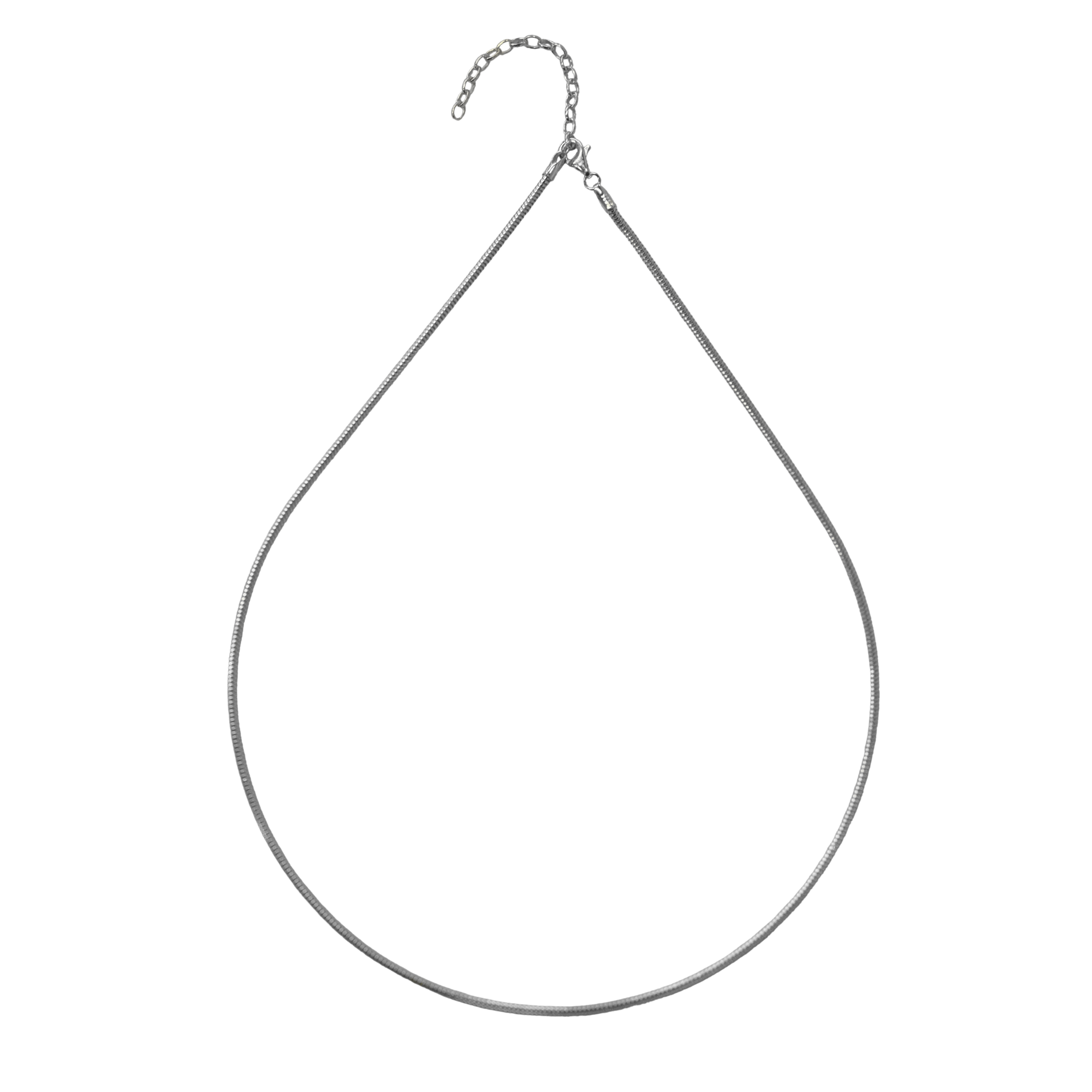 925 Italian Silver Necklace 2.0 Hollow Soft Snake Necklace 42+5cm
