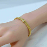 925 Italian Silver Bangle 7.2M flat explosion double-row vertical zirconium bracelet