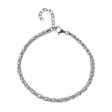 925 Italian Silver Bracelet 3MZircon lantern bracelet 16+3CM