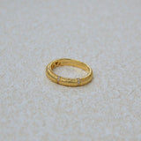 925 italian silver ring Three-row zirconium wire drawing ring