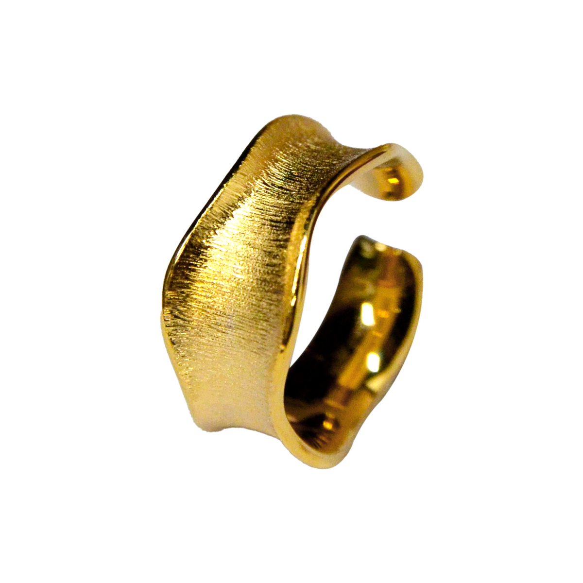 Old Money Wire-Inlaid Open Ring