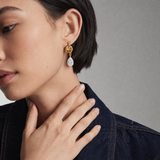 Teardrop Knot Stud Earrings