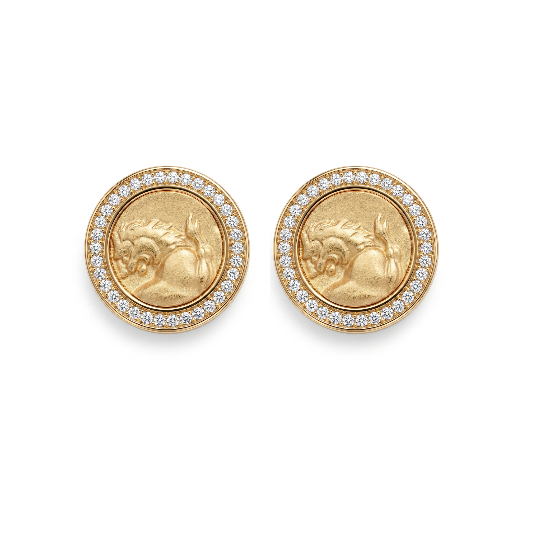 925 Silver Plated 18K Gold Italian Pavé Mini Hoop Earrings