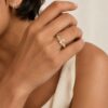 Wholesale 925 Sterling Silver Champagne Zircon Vintage Ring - Model