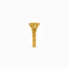 Wholesale 925 Sterling Silver 18K Gold Plated Coin Relief Ring