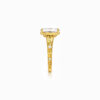 Wholesale 925 Sterling Silver Champagne Zircon Vintage Ring