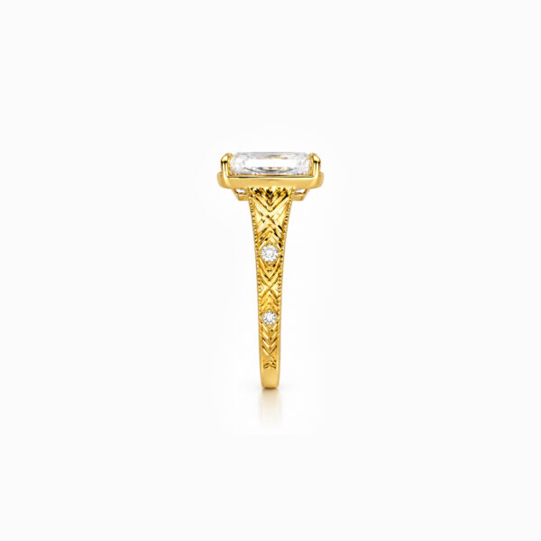 Wholesale 925 Sterling Silver Champagne Zircon Vintage Ring