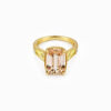 Wholesale 925 Sterling Silver Champagne Zircon Vintage Ring