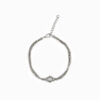 Wholesale 925 Sterling Silver Double Row Snake Chain Bracelet