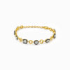 Wholesale 925 Sterling Silver Fancy Cut Zircon Station Bracelet