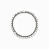 Wholesale 925 Sterling Silver Honeycomb Blue Zircon Wide Bracelet