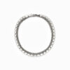 Wholesale 925 Sterling Silver Honeycomb Red Zircon Wide Bracelet