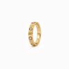Wholesale 925 Sterling Silver Six Stone 18K Gold Plated Ring