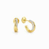 Wholesale 925 Sterling Silver Tri-color C Shape Ear Cuff Wholesale 925 Sterling Silver Tri-color C Shape Ear Cuff