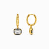 Wholesale 925 Sterling Silver Twist Rope Emerald Cut Ear Cuff