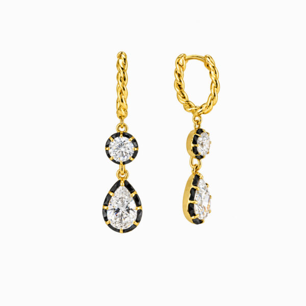 Wholesale 925 Sterling Silver Twist Rope Teardrop Ear Cuff